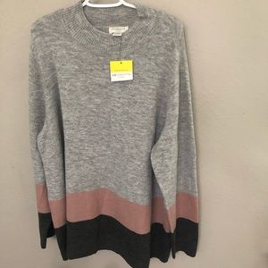 Liz Claiborne weekend color block sweater 3x